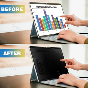 ฟิล์มป้องกันการมอง360องศาสำหรับพื้นผิว <span class=keywords><strong>Pro</strong></span> 7 +/7/6/<span class=keywords><strong>5</strong></span>/4 /<span class=keywords><strong>lte</strong></span> 12.3 "ตัวกรองความเป็นส่วนตัวแม่เหล็กฟิล์มป้องกันแสงสะท้อนพีซี - Product Image 6