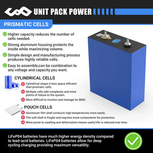 Solid State <strong>LiFePO4</strong> <strong>Battery</strong> Cell Prismatic Deep Cycle DIY Solar RV Marine Golf Cart Storage Grade <strong>3</strong>.<strong>2V</strong> <strong>100Ah</strong> GINZA 6000 Cycles - Product Image 3