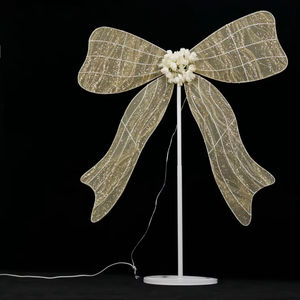 Düğün Girişi Dekorasyonu Yolu Metal Sarkıt Lamba Büyük Noel Led Fiyonk Işığı - Product Image 5