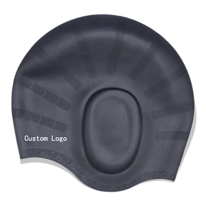 Vente en gros de bonnets de bain personnalisés de haute qualité, en silicone imprimé, impression personnalisée, imperméables, protection des oreilles - Product Image 5