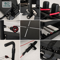 Celux Reformer de Pilates en alliage d'aluminium pour usage commercial, OEM, avec lit d'équilibre en aluminium pour entraînement du tronc