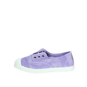 Chaussures en toile à enfiler pour filles, lilas, petit talon, style tendance - Product Image 1