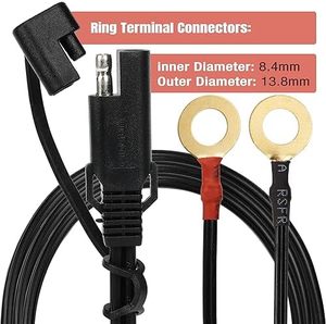 Connecteur de batterie neuf, 2 pieds, lot de 2, vers faisceau de bornes à anneau, 2 broches, pour rétrofit/mise à niveau - Product Image 5