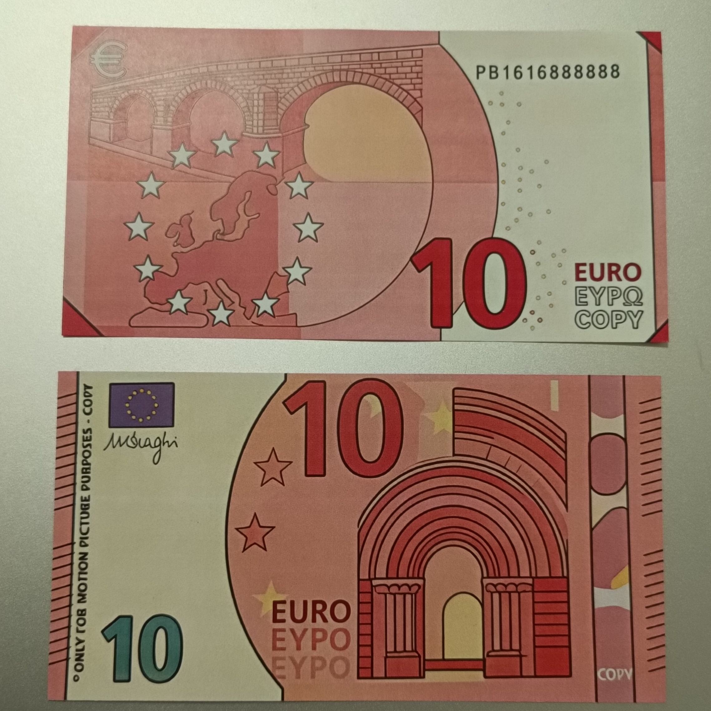 10 accessoires euro 100 pièces rose