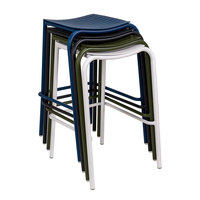 Tabouret de bar Osidi moderne en aluminium et rotin, réglable, non pliable, garantie 1 an, pour maison, hôtel, villa
