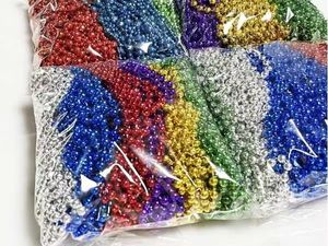 Kalung manik-manik warna-warni 33 inci untuk dekorasi pesta ulang tahun Hari Mardi Gras Patrick dan hadiah untuk Hari Ibu - Product Image 5