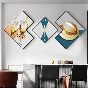 150*71cm Set <span class=keywords><strong>3</strong></span> moderne Uhren Kreative Modellierung Design Wand dekorative Uhr Licht Luxus Wandbehang Dekor Kunst Uhr zum Verkauf - Product Image 3