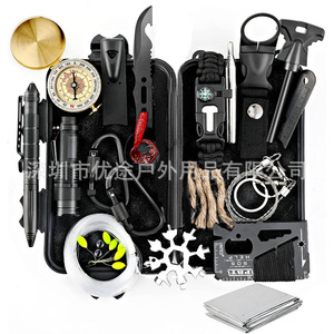 Kit de Herramientas de Supervivencia, 20x12x6cm, Equipo Compacto de Emergencia para Senderismo, Camping y Montañismo - Product Image 1
