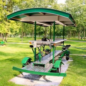 Bicicleta Eléctrica de 6 Plazas para Renta con Pedales, Bicicleta de Cerveza Rodante, Coche Eléctrico Turístico, Bar Móvil, Bicicleta de Cerveza - Product Image 6