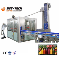 Machine de remplissage automatique de bouteilles en verre BVE 200 ml, haute précision, faible taux de défaillance pour les boissons et l'eau pure