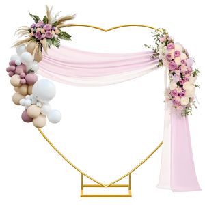 <span class=keywords><strong>Support</strong></span> en métal pour arc en forme de coeur de mariage pour les fêtes <span class=keywords><strong>Support</strong></span> d'arc de <span class=keywords><strong>ballon</strong></span> doré pour cérémonie de mariage - Product Image 1