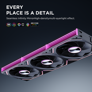 Jungle Leopard V2se 360มม. ARGB แชสซีระบายความร้อนสำหรับเกม-แบริ่งน้ำมัน55CFM 30dBA เดินหน้า/ถอยหลังสีดำและขาว - Product Image 2