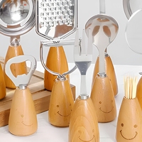 Ensemble d'ustensiles de cuisine pour enfants, 12 pièces, en acier inoxydable, design visage souriant, pour jouer à la cuisine