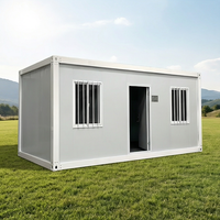 Maison conteneur modulaire pliable, assemblage rapide, transport facile, maison avec système solaire pour les secours en cas d'urgence et de catastrophe