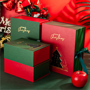 Custom Logo Wholesale Red Magnetic Folding Gift <strong>Box</strong> <strong>Large</strong> Merry <strong>Christmas</strong> <strong>Eve</strong> Gift Packaging <strong>Box</strong> With Ribbon - Product Image 5