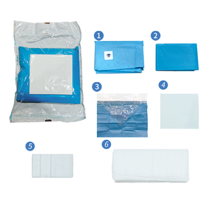 High Quality EO <strong>Sterilized</strong> EOS Disposable Nonwoven <strong>Surgical</strong> Kit Laparotomy Drape Kit Pack <strong>Surgical</strong> Gown Class I Medical Device - Product Image 1