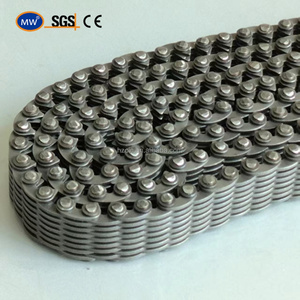 Larga vida útil, cadenas Piv de cadena silenciosas industriales de contacto de entrepierna de dientes invertidos de para sistemas de accionamiento de motor auxiliar de barco - Product Image 5