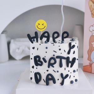ของตกแต่งเค้กวันเกิดรูปน้ำผึ้งและน้ำตาล ตัวอักษรอะคริลิค Happy Birthday สำหรับตกแต่งงานปาร์ตี้ - Product Image 5