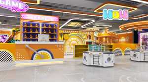 Parque Infantil Interior con Temática Naranja Altamente Personalizable, con Tobogán, Piscina de Pelotas y Carrusel para Centros de Diversión Infantil - Product Image 6