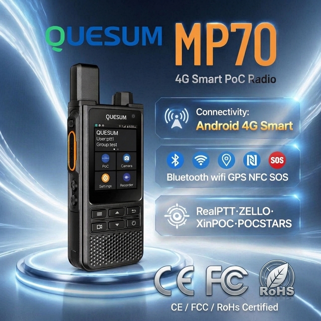 4G LTE Walkie Talkie 500 Mile Two Way Radio Over 100km 1000km