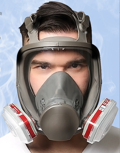 Masque facial demi-couvre-visage en silicone réutilisable, anti-poussière, anti-smog, anti-virus, anti-pollen, écologique, 4 couches, directement de l'usine - Product Image 6