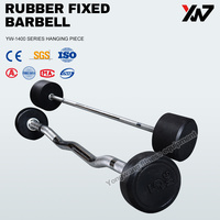 Barre de musculation en caoutchouc de haute qualité pour la musculation en salle de sport, équipement de fitness, barre fixe
