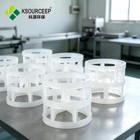 Anneaux Pall en PVDF de 76 mm pour le remplissage de tours de séparation dans les applications pétrochimiques à milieux corrosifs