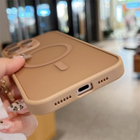 Coque de téléphone en PC rigide personnalisable en gros avec bouton métallique pour Apple iPhone 18 17 16 15 14 13 12 11 Pro Max, Housse magnétique pour mobile
