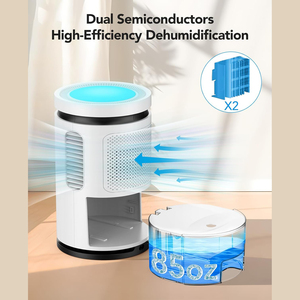 2024 nóng bán siêu im lặng cho ẩm không khí phòng ngủ văn phòng tủ quần áo <span class=keywords><strong>LCD</strong></span> màn hình cảm ứng thông minh mini Máy hút ẩm cho nhà - Product Image 5