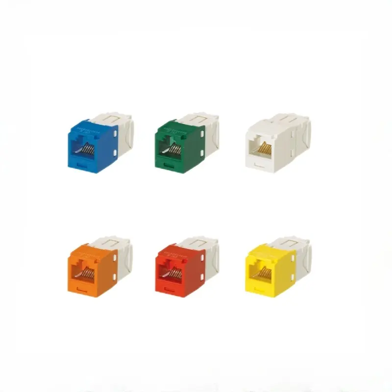 UTP RJ45 Cat6 מפתח ג'ק מודול פונדיט ממשק מפתח ג'ק מודולרי CJ688TGOR