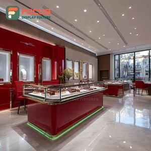 Vitrina de Joyería de Lujo de Alta Gama, Superficie Pulida, Mostrador de Exhibición Comercial para Tiendas - Product Image 5