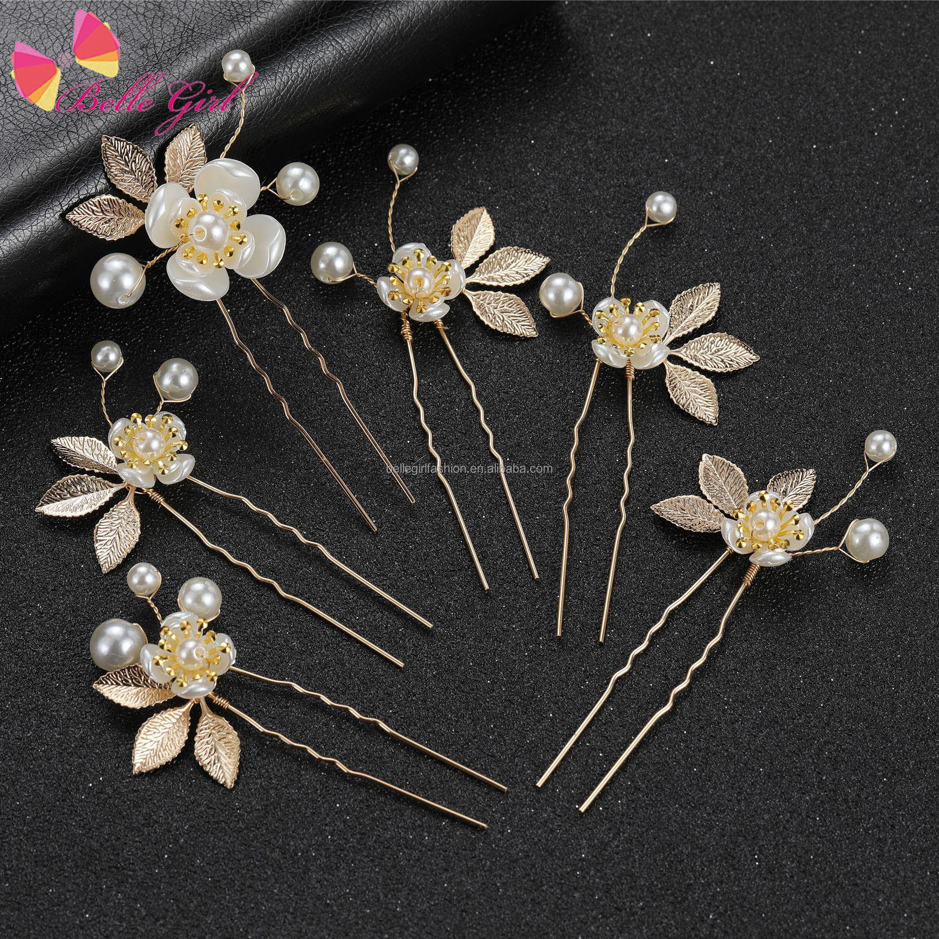 2022 BELLEGIRL, оптовая продажа, корейский новый дизайн, заколка для волос, украшение для свадьбы, 6 шт., набор элегантных булавок для невесты с жемчужинами и кристаллами