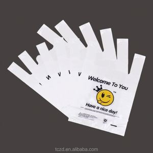 Bolsa de Compras Personalizada con Logotipo, Biodegradable, Ecológica, Transparente, Blanca, para Supermercado, Tienda, de PE, LDPE, HDPE, Grado Alimenticio, Resistente - Product Image 2