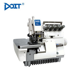 Machine à coudre industrielle DT 700-5 à grande vitesse, 5 fils, surjeteuse plate manuelle avec moteur neuf et pied entraîneur - Product Image 2