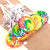 Hahal OEM Individueel verpakte bulk gummy snoepjes variëteit feest regenboog swirl regenboog golf versie fles