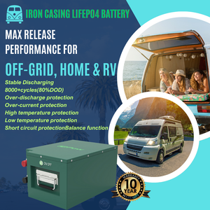 Iron <b>Battery</b> for Recreational Vehicle 50Ah 100Ah 200Ah 300Ah 400Ah <b>12V</b> Lithium Ion Boat <b>Batteries</b> - Product Image 2