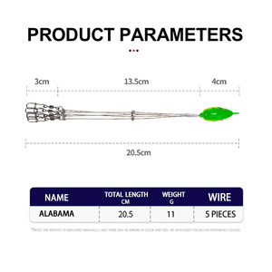 Nuevo 20.5cm11g 5 brazos Alabama Umbrella Rig Señuelo de pesca Rig Kit Set <span class=keywords><strong>Bass</strong></span> Swimming Bait - Product Image 2