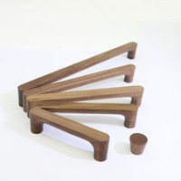 Poignée de Meuble Nordique en Bois, Bouton de Porte d'Armoire et Poignée, Poignées de Tiroir de Cuisine, Poignées de Porte de Garde-robe pour Quincaillerie de Meuble