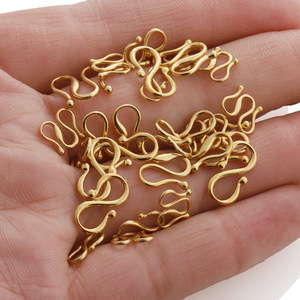 Cierres de joyería en forma de S y M, de acero inoxidable chapado en oro, para la fabricación de pulseras, componentes para la creación de joyería DIY. - Product Image 3