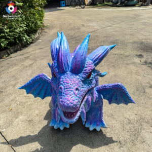 Dinosaurio Animatrónico <span class=keywords><strong>de</strong></span> Alta Simulación para Parques <span class=keywords><strong>de</strong></span> Diversiones Interiores/Exteriores, Scooter Eléctrico para Niños, Coche <span class=keywords><strong>de</strong></span> Dinosaurio Dragón en Venta - Product Image 5