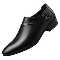 Chaussures habillées tendance pour hommes, à enfiler, rayées, grandes tailles, tige en PU respirante, doublure en cuir véritable, décontractées, pour le bureau, printemps-été