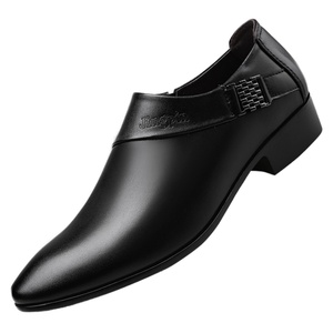 Zapatos de Vestir a Rayas con Punta Cerrada para Hombre, a la Moda, Talla Grande, Parte Superior de PU Transpirable, Forro de Cuero Genuino, Casuales de Oficina, Primavera Verano - Product Image 4