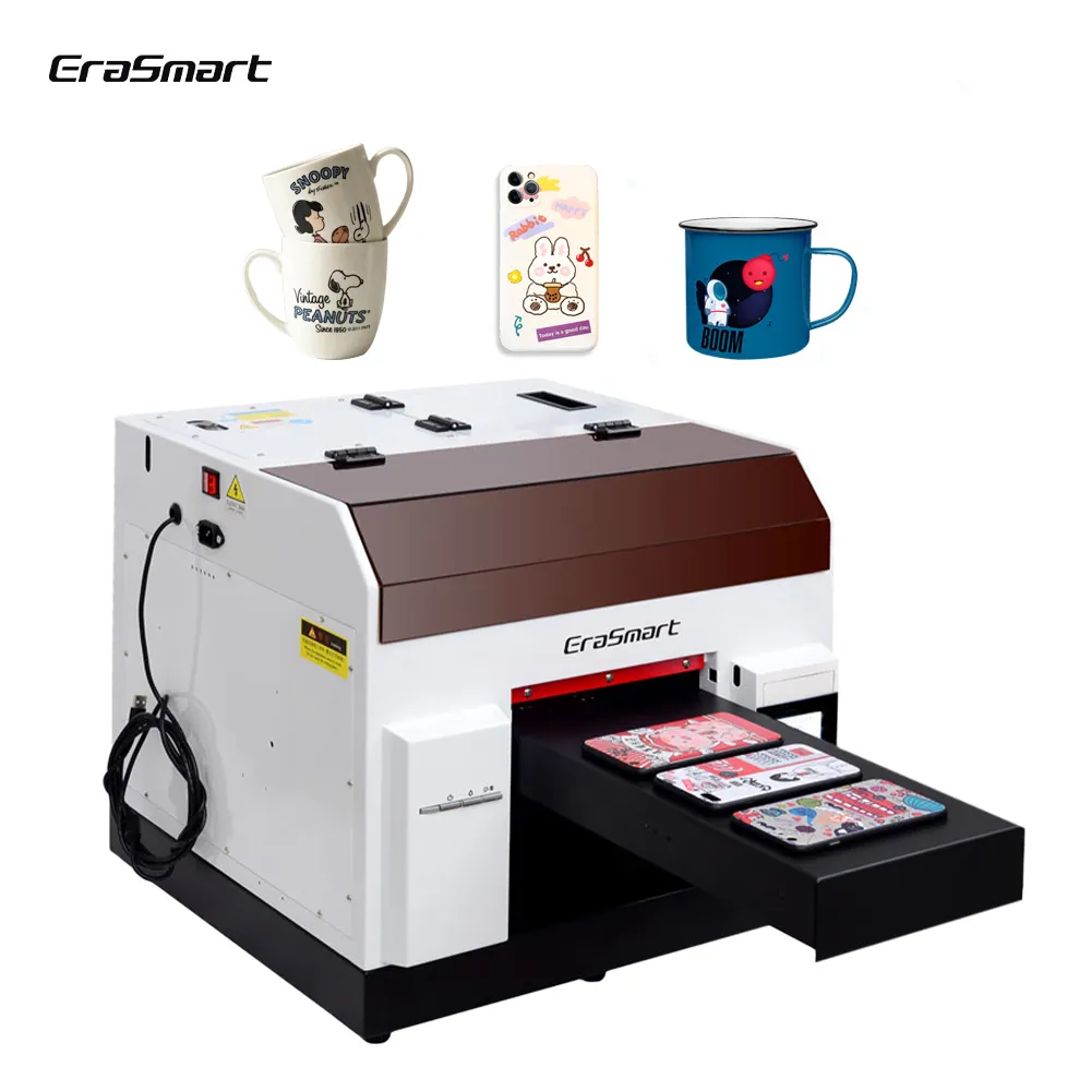 Erasmart A4 L1800 Printer Uv Printer kartu Id Printer Pvc Printer untuk casing ponsel