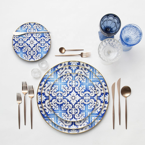 Plato de cerámica de alta calidad, vajilla de fibra, juegos de vajilla de porcelana, <span class=keywords><strong>en</strong></span> venta - Product Image 1