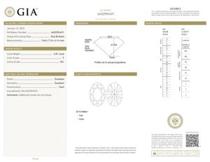 100% auténticos diamantes sueltos de corte ovalado VS1 2,01 quilates F Color grado genuino GIA certificado diamantes naturales sueltos de la India OEM - Product Image 3