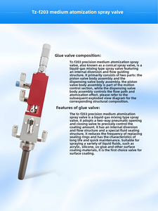 Vanne d'atomisation <span class=keywords><strong>Taozi</strong></span> de précision pour encre silicone UV, moteur de pulvérisation à rétraction par broche supérieure pour peinture anticorrosion de cartes de circuits imprimés - Product Image 4
