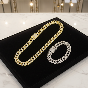 Joyería <span class=keywords><strong>de</strong></span> moda Streetwear Hip Hop 18K chapado en oro Hombres Mujeres <span class=keywords><strong>Cadena</strong></span> <span class=keywords><strong>de</strong></span> eslabones cubanos Gargantilla Collar - Product Image 1