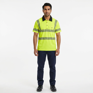 <b>High</b> Visibility Reflective Safety Polo Reflective Polo <b>T</b> <b>Shirt</b> Hi <b>Vis</b> Work Wear Polo Reflective <b>Shirt</b> - Product Image 1