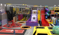 Parc de trampolines interactif tout-en-un pour intérieur, grand format, pour parents et enfants, équipement de parc d'attractions personnalisable, fabricant