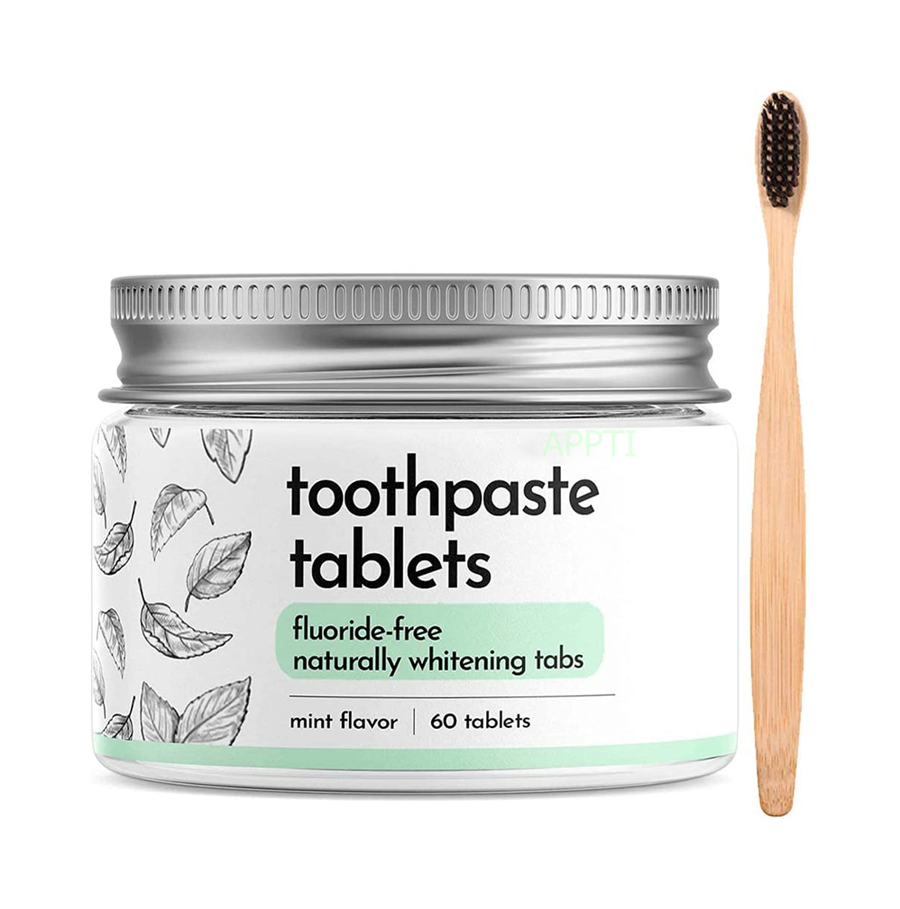 Оптовая продажа, твердая отбеливающая зубная паста с мятным вкусом, Жевательная зубная паста в таблетках